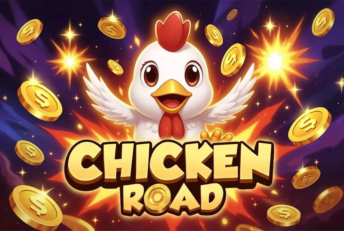 Курица переходит дорогу с растущим множителем в Chicken Road